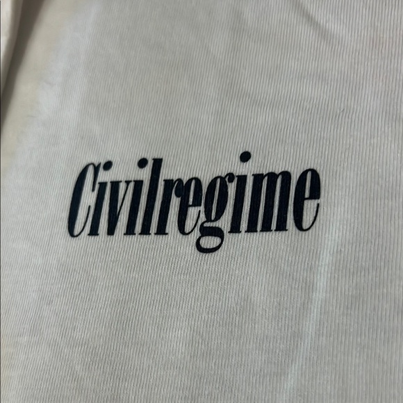 White Minimalist Short Sleeve Tee - Picture 2 of 9